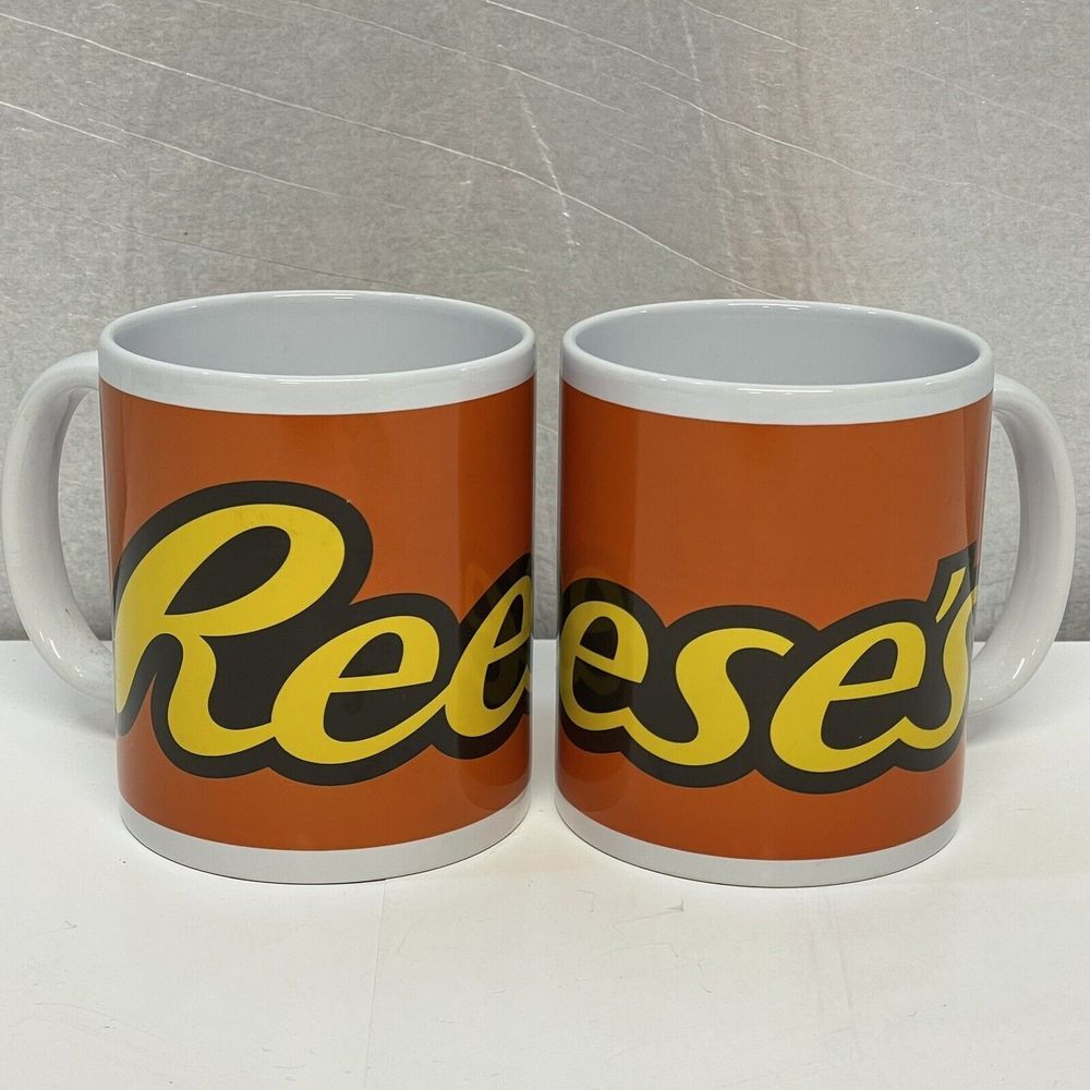 Reese's Peanut Butter Cup Coffee Mug Set (2) Chocolate Candy Galerie